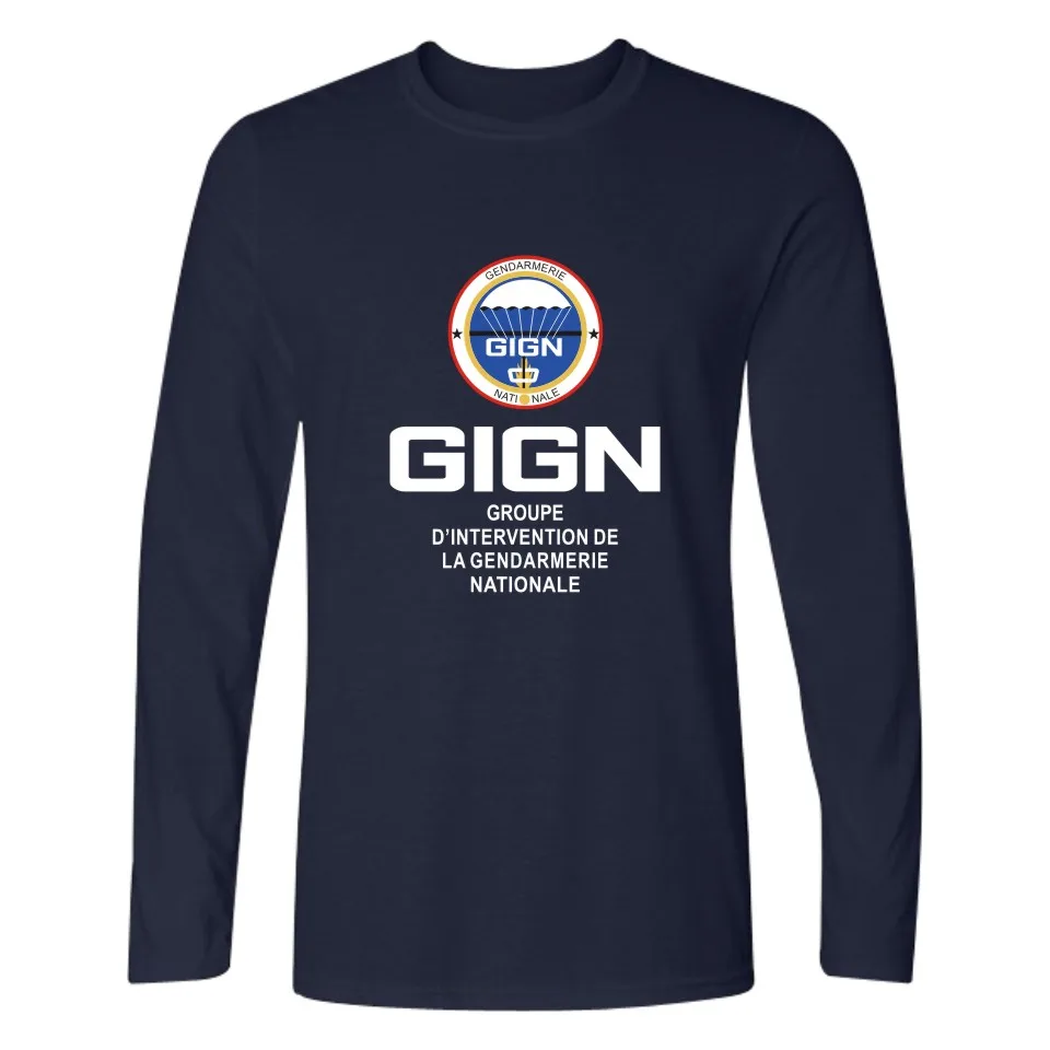 Модные спортивные футболки GIGN на весну и осень для пары женские мужские