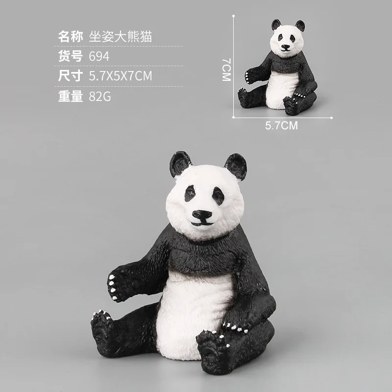 

PANDA Doll Kids Baby Toys for Children Mini Animals Model Collection Cute Pandas Poses Kids Gift Safety Environment