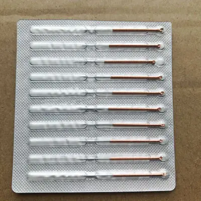 10pc needles coppery Сменная спица для лазерного пятновыводитель кожи моль Темный веснушки бородавки удаления плазменная ручка лицо, забота, красота устройства - Цвет: 10pc needles coppery