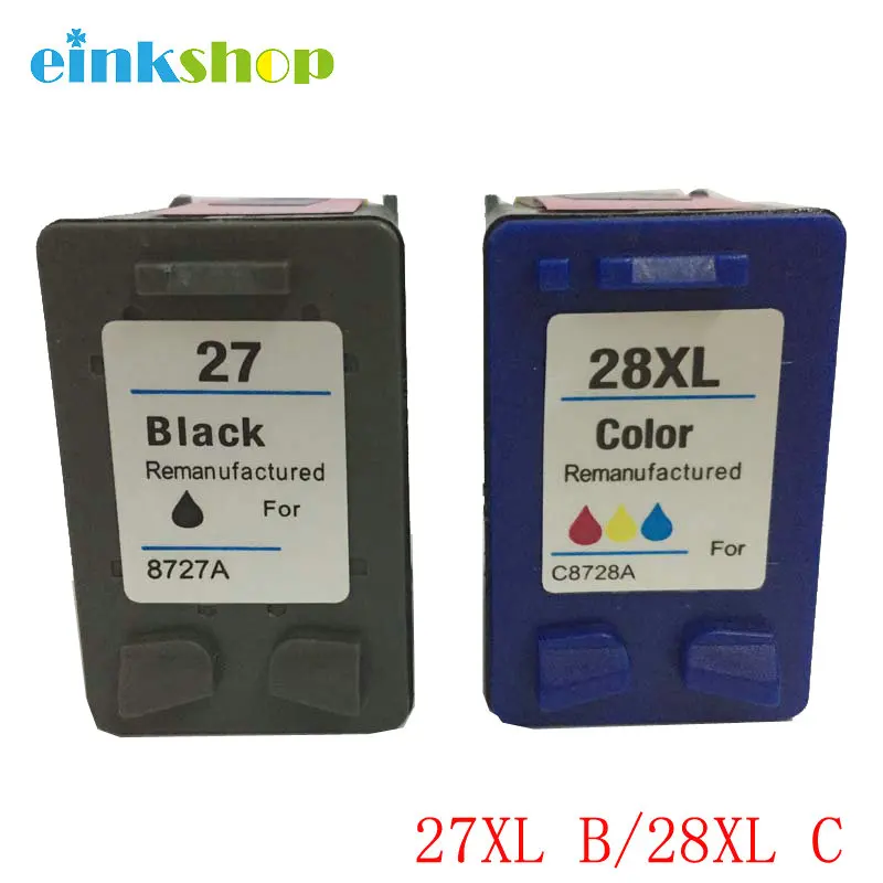 

Картридж для принтера einkshop, совместимый с hp 27 и 28, 28xl, Deskjet 450, 450CI, 5550, 3420, 3520, 3550, 3650, 3740, 3845