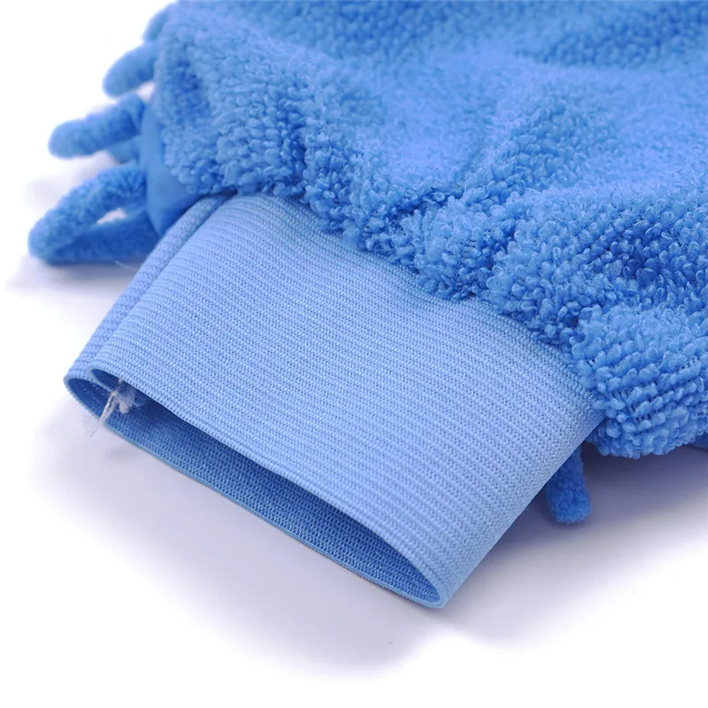 Двухсторонние перчатки из микрофибры для мытья рук, перчатки для чистки окон автомобиля, домашнее полотенце для уборки, кухонные аксессуары