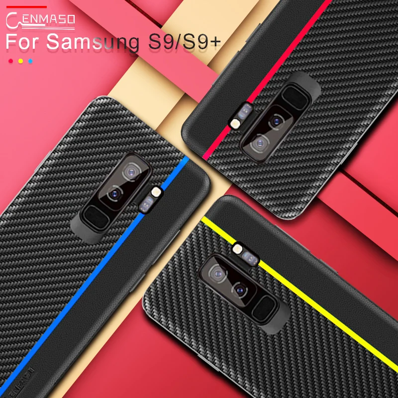 CENMASO волокна Кожаный чехол для Samsung Galaxy S8 S9 S10 плюс S10e Note 9 M10 M20 M30 A7 A8 A9 A30 A50 A70 чехол