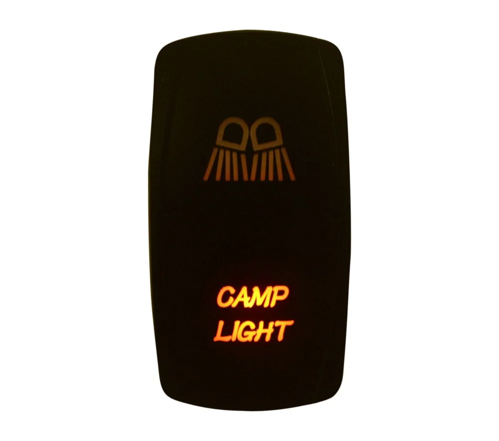 12 В постоянного тока 24 клавишный переключатель освесветильник для лагеря желтая