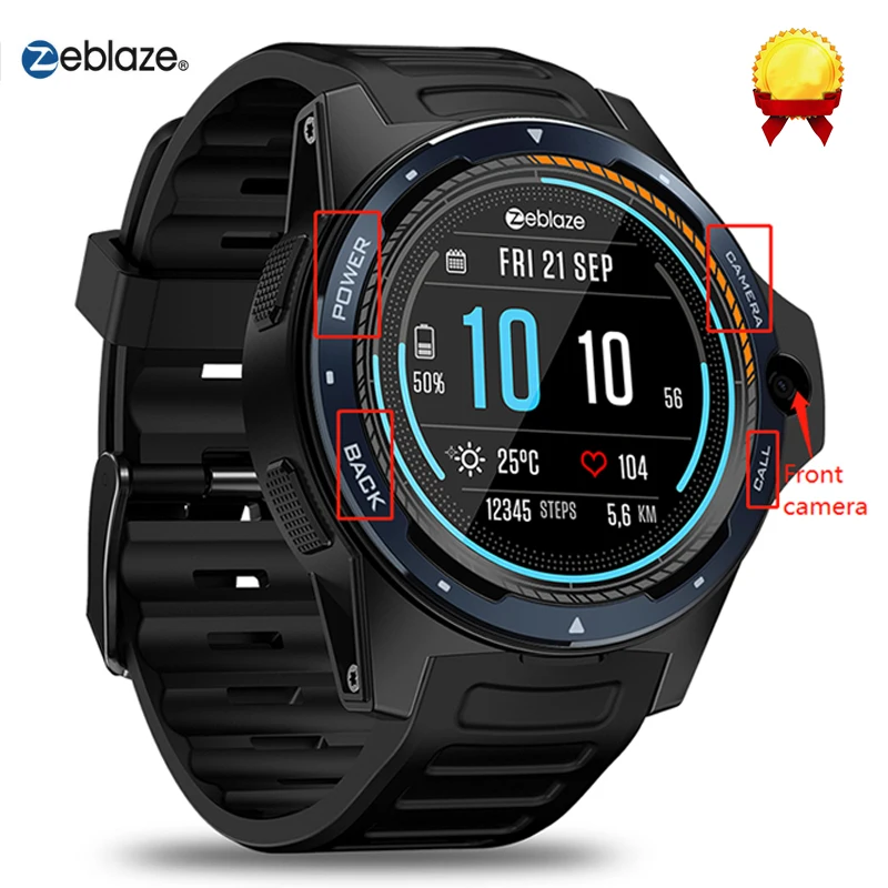 Presale Zeblaze THOR 5 4G Смарт-часы 8MP Камера Двойная система gps 2 ГБ+ 16 Гб монитор сердечного ритма для мужчин и женщин новые умные часы PK thor 4