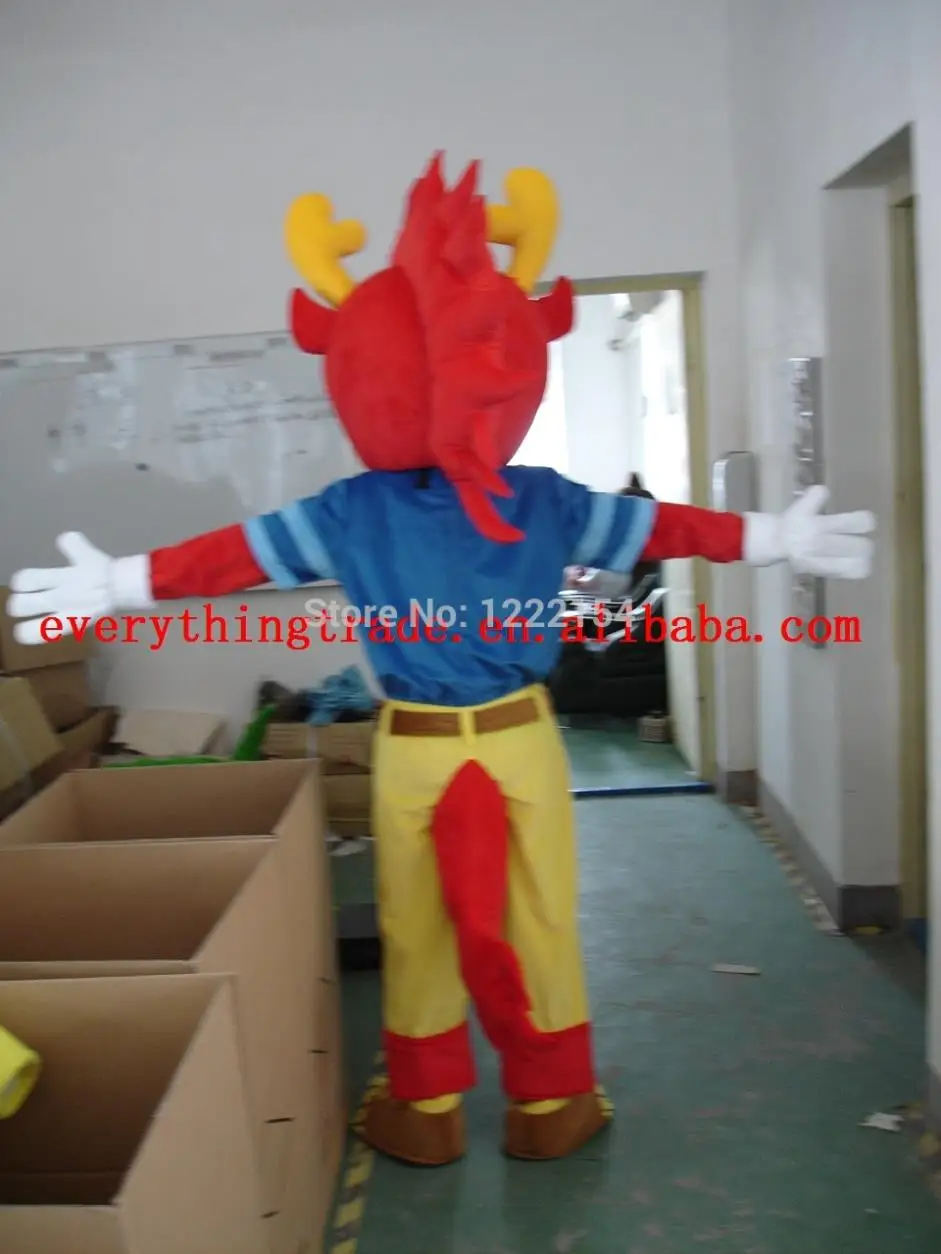 Комикс знаки взрослые милый красный head дракон мальчик ростовая кукла необычные