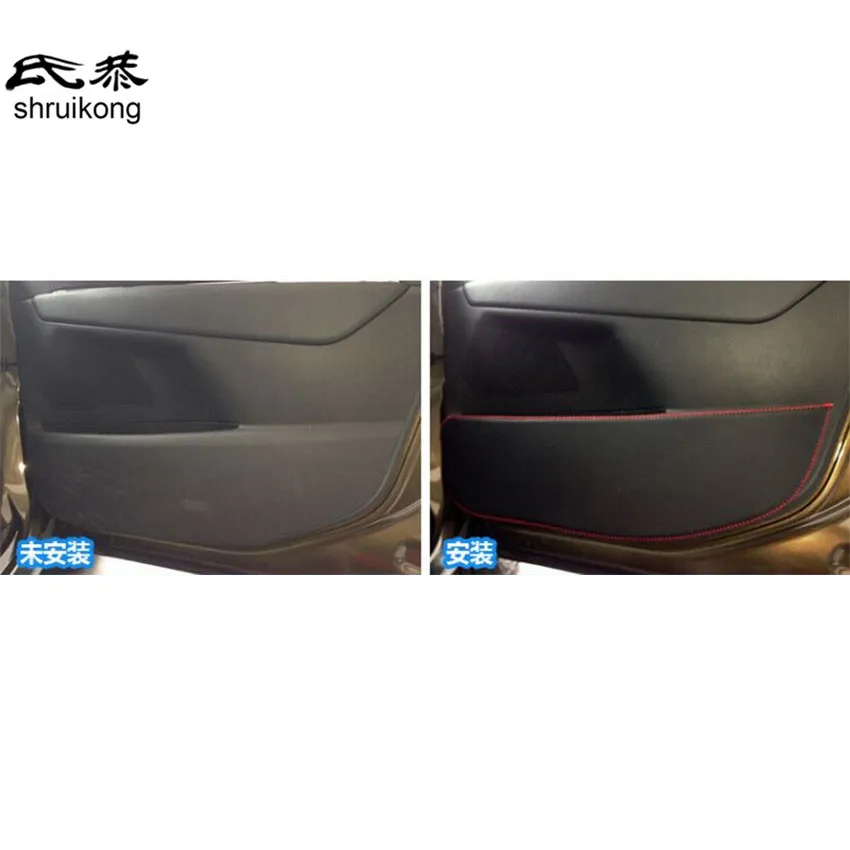 Подходит для 2013 2014 2015 2016 Peugeot 3008 искусственная кожа 4 шт./лот автомобильные