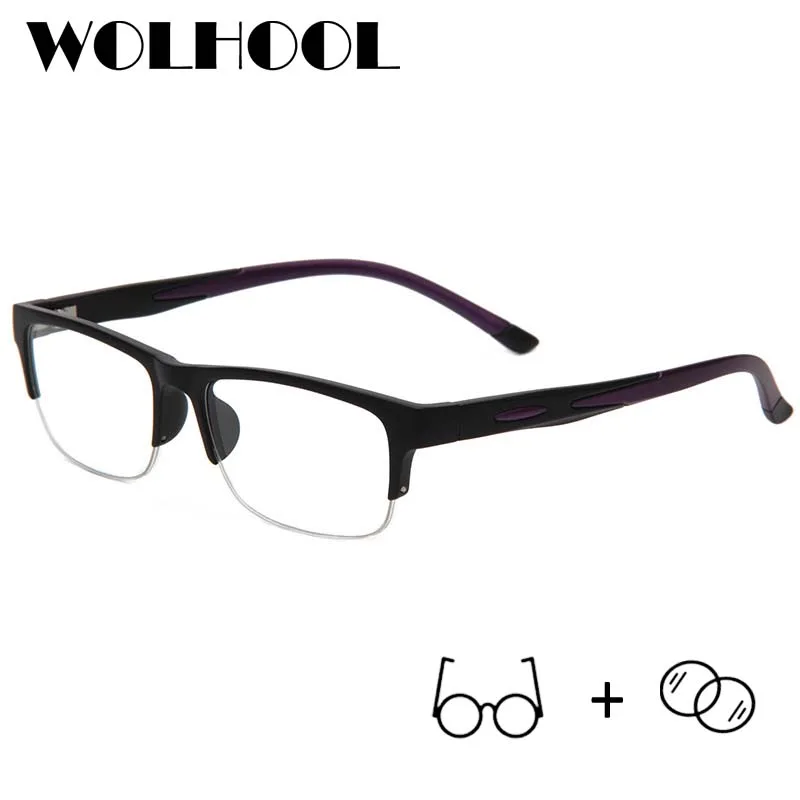 Полуоправы деловые очки мужские по рецепту 2019 поляризационные люнет Homme| |