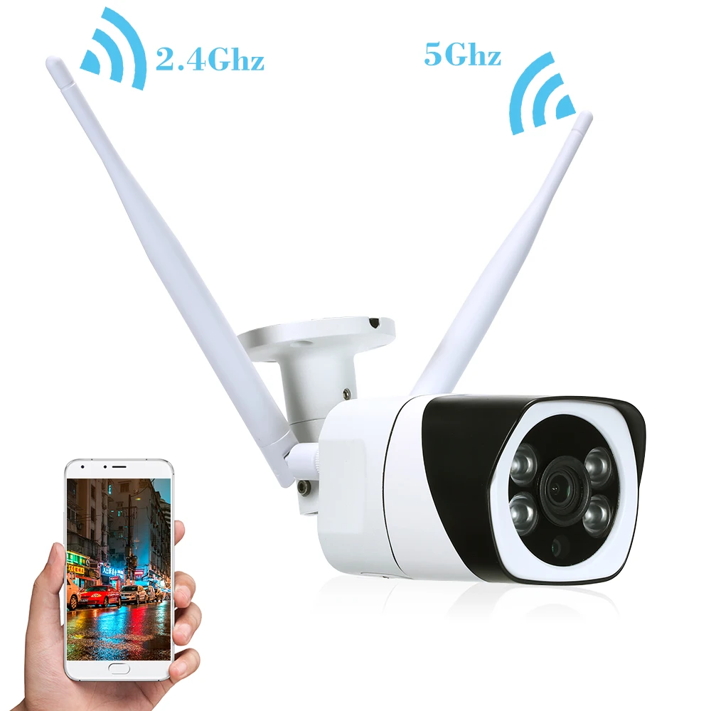 1080P Двухдиапазонная WIFI камера Всепогодная Беспроводная ip 2.0MP 4 шт. Массив ИК