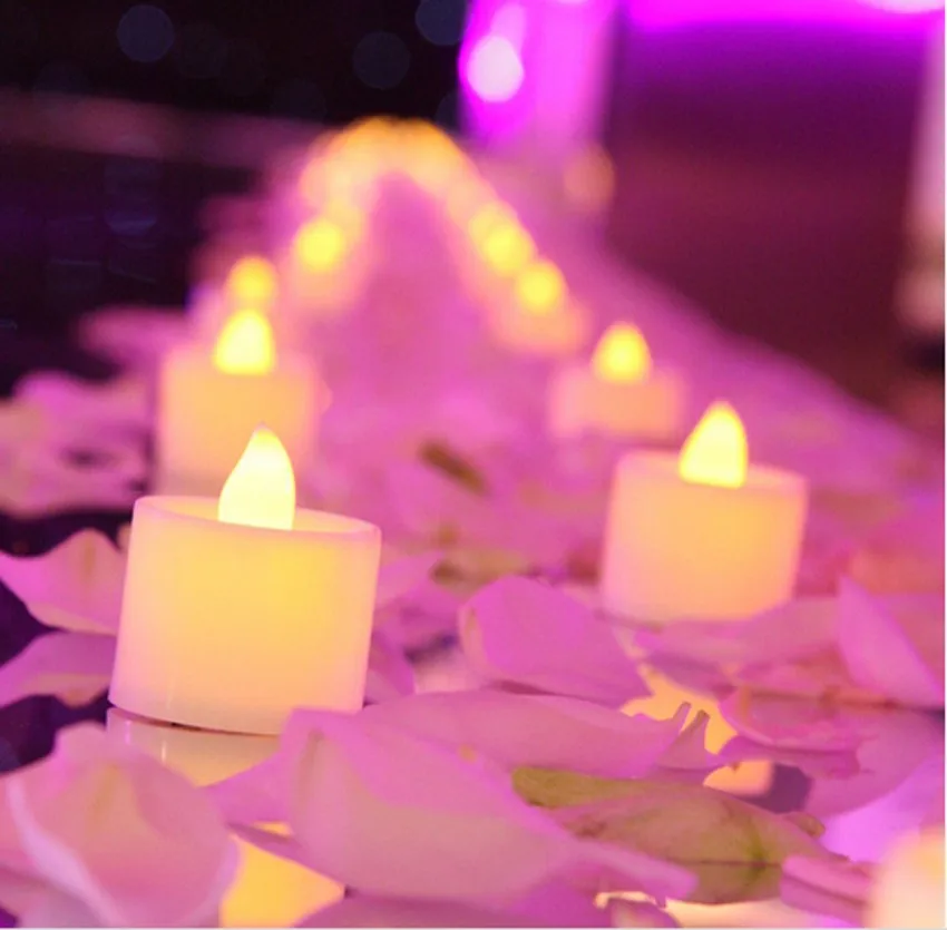 Светодиодный Чай свет с питанием от батареи мигающий Мерцание Беспламенного