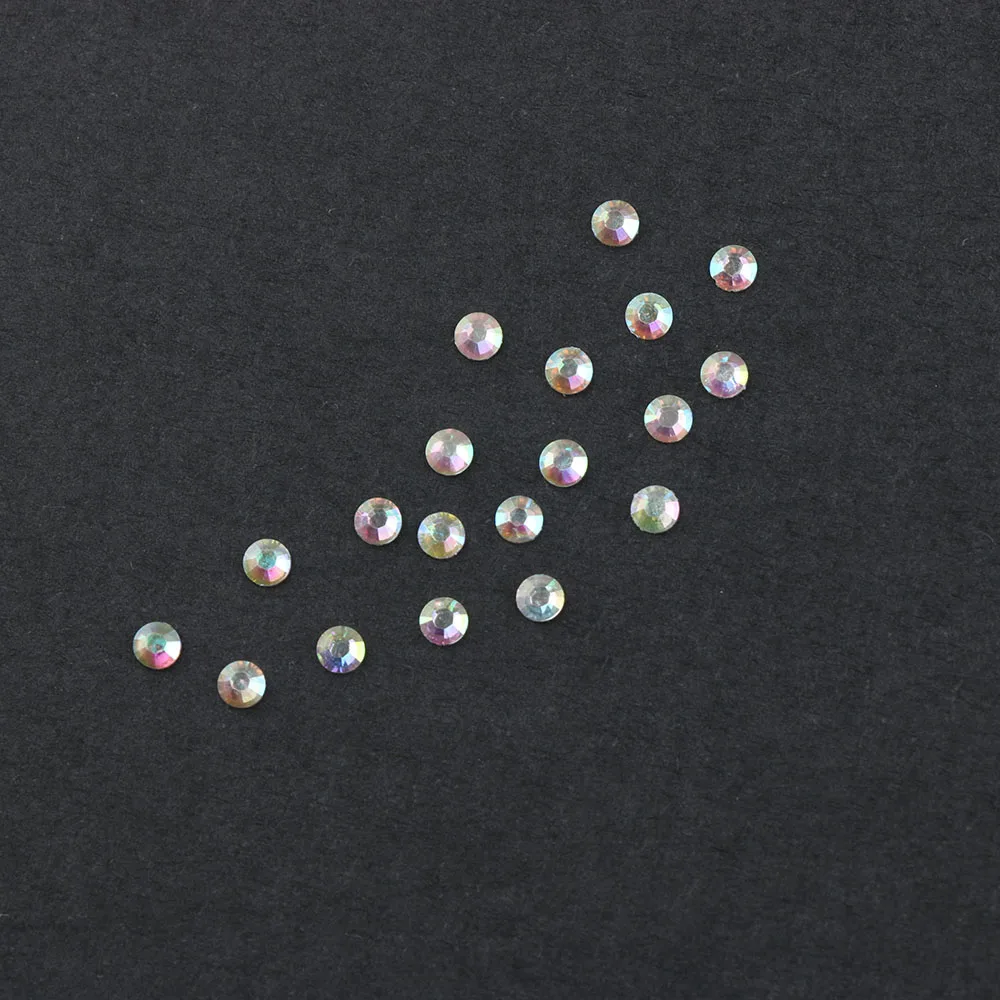 Смоляные Стразы для дизайна ногтей 2000 шт. 14 граней Круглые 3 мм бусины из горного