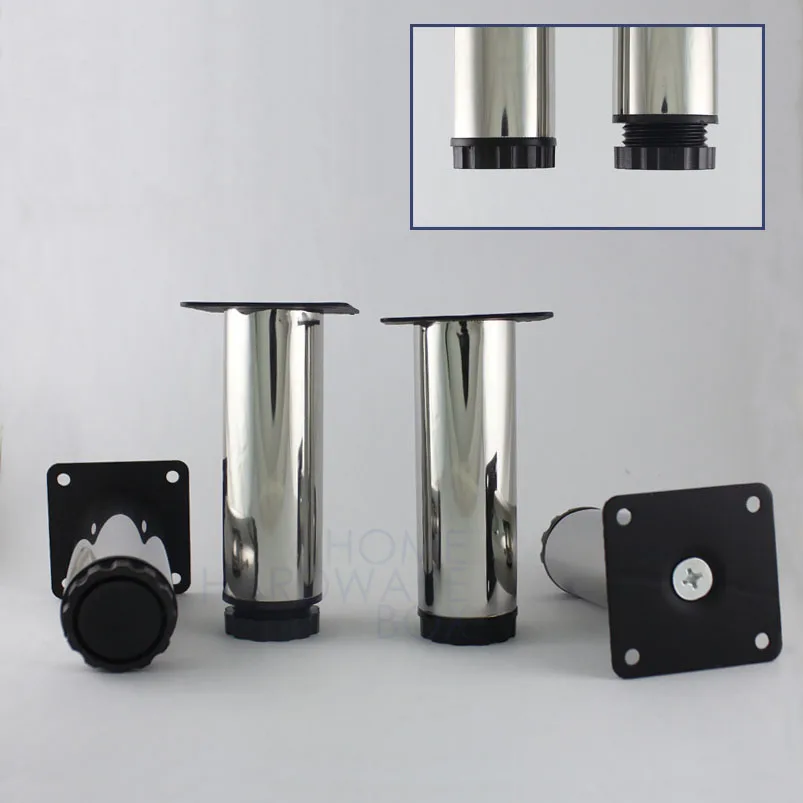 Мебель шкаф металлические ножки ноги круглые из Нержавеющей Стали Полированные