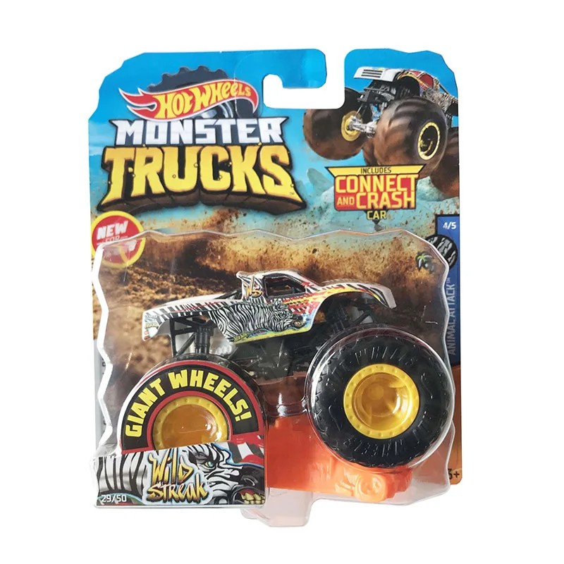 WILD STREAK Hot Wheels Металлический Игрушечный Автомобиль Monster Trucks ассортимент для больших шин автомобилей Разрушитель FYJ44 Hotwheels Lover коллекция для мальчиков - Цвет: WILD STREAK