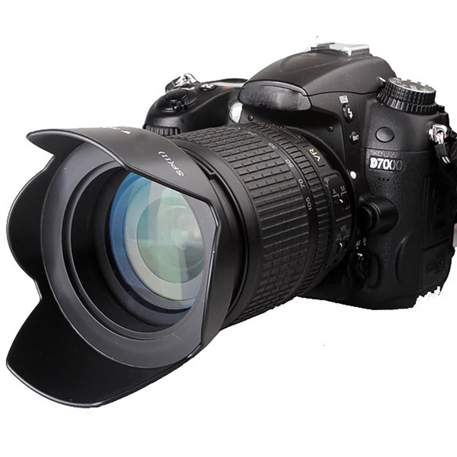 58 мм УФ-фильтр для объектива Кепки лепестковая бленда объектива для Nikon однообъективной зеркальной камеры Canon EOS 1100D 650D 600D 550D бленды объектива Универсальный Камера линзы, аксессуары