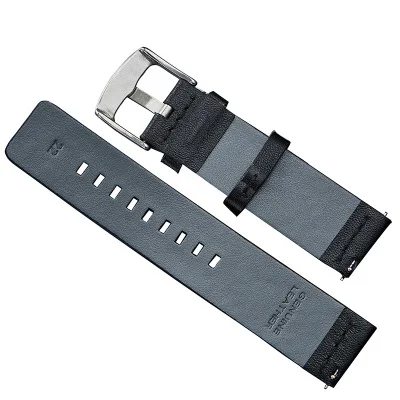 Ремешок из натуральной кожи для часов Garmin Vivoactive 3 645 классический черный ремешок с
