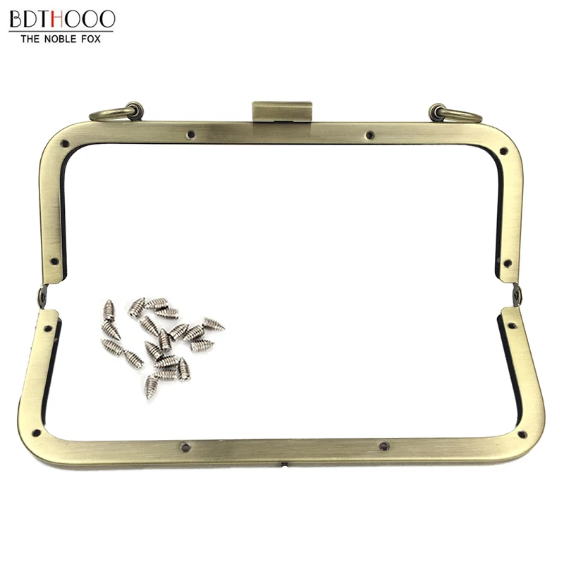 20.5CM Metal Frame Purse Hand Bag Women Clutch Accessories DIY  Kiss Clasp Lock Part