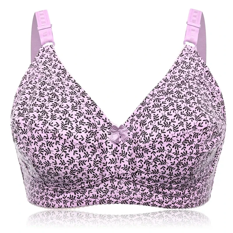 Beauwear большой плюс размер хлопковый бюстгальтер женский цветочный кружевной