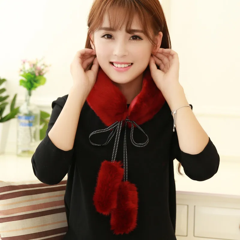 Новые модные элегантные дамские плюшевые воротники теплые меховые уникальные