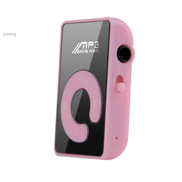Новый горячий бесплатная доставка мини-клип MP3 Player / спорт зеркало mp3-sd TF карта C