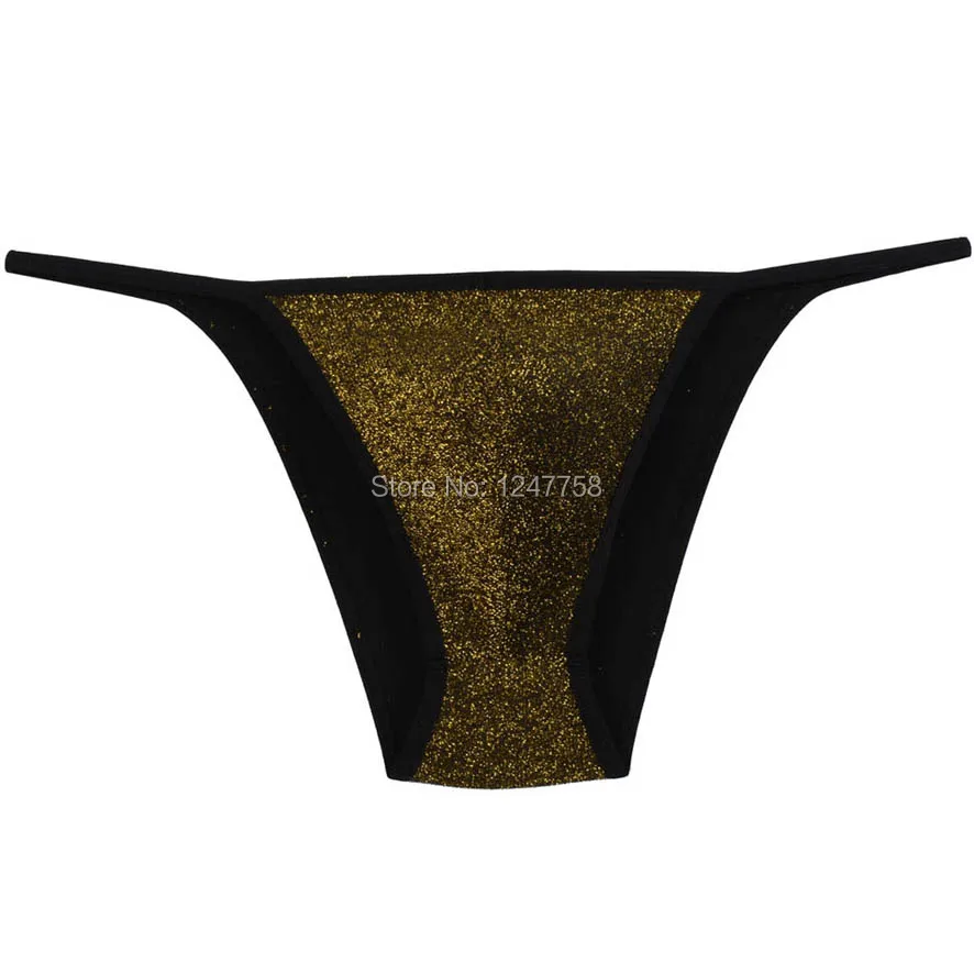 Мужские блестящие мини бикини Танга эластичные мягкие стринги мужское нижнее