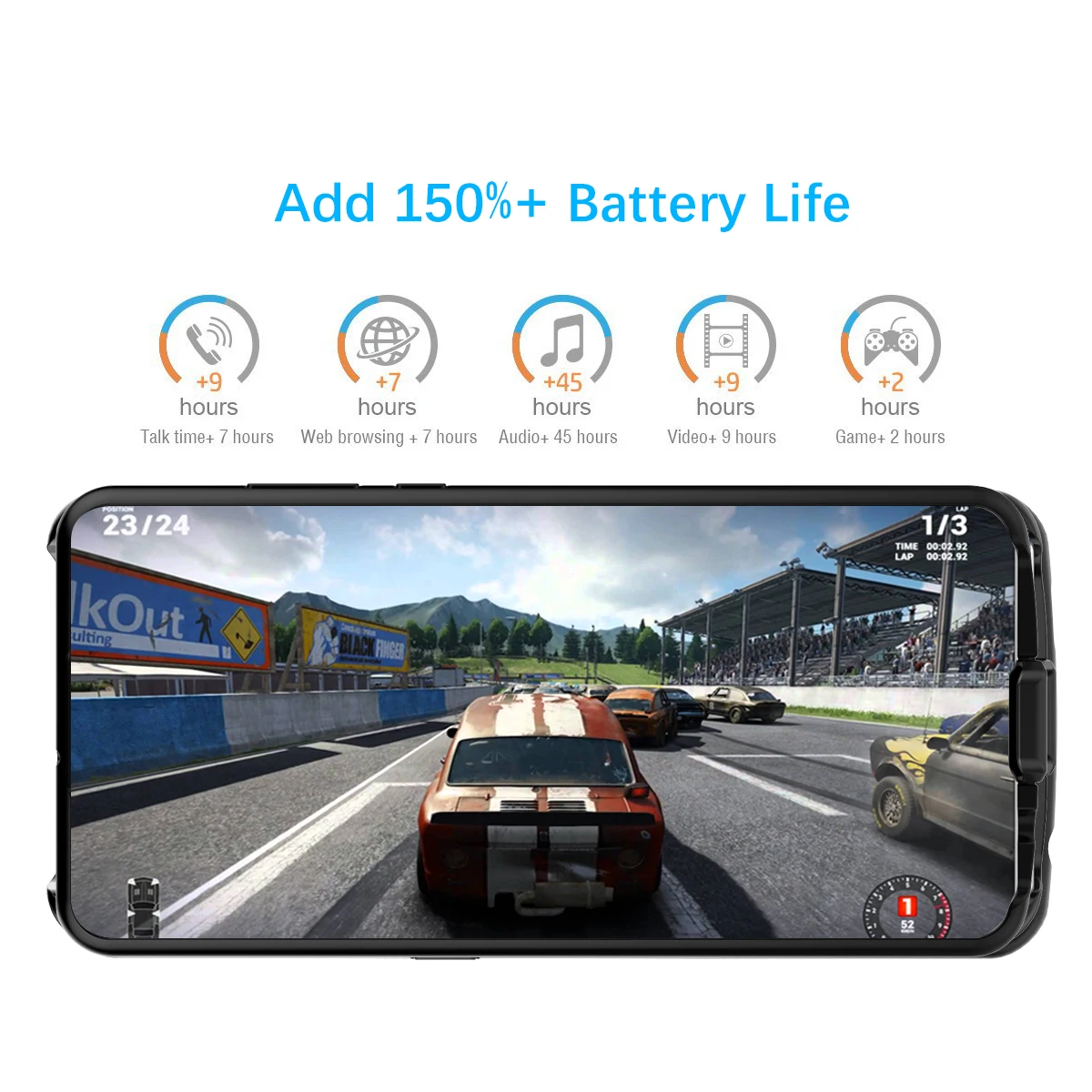 Для huawei Honor 20i 6500mAh зарядное устройство чехол Расширенный аккумулятор резервного
