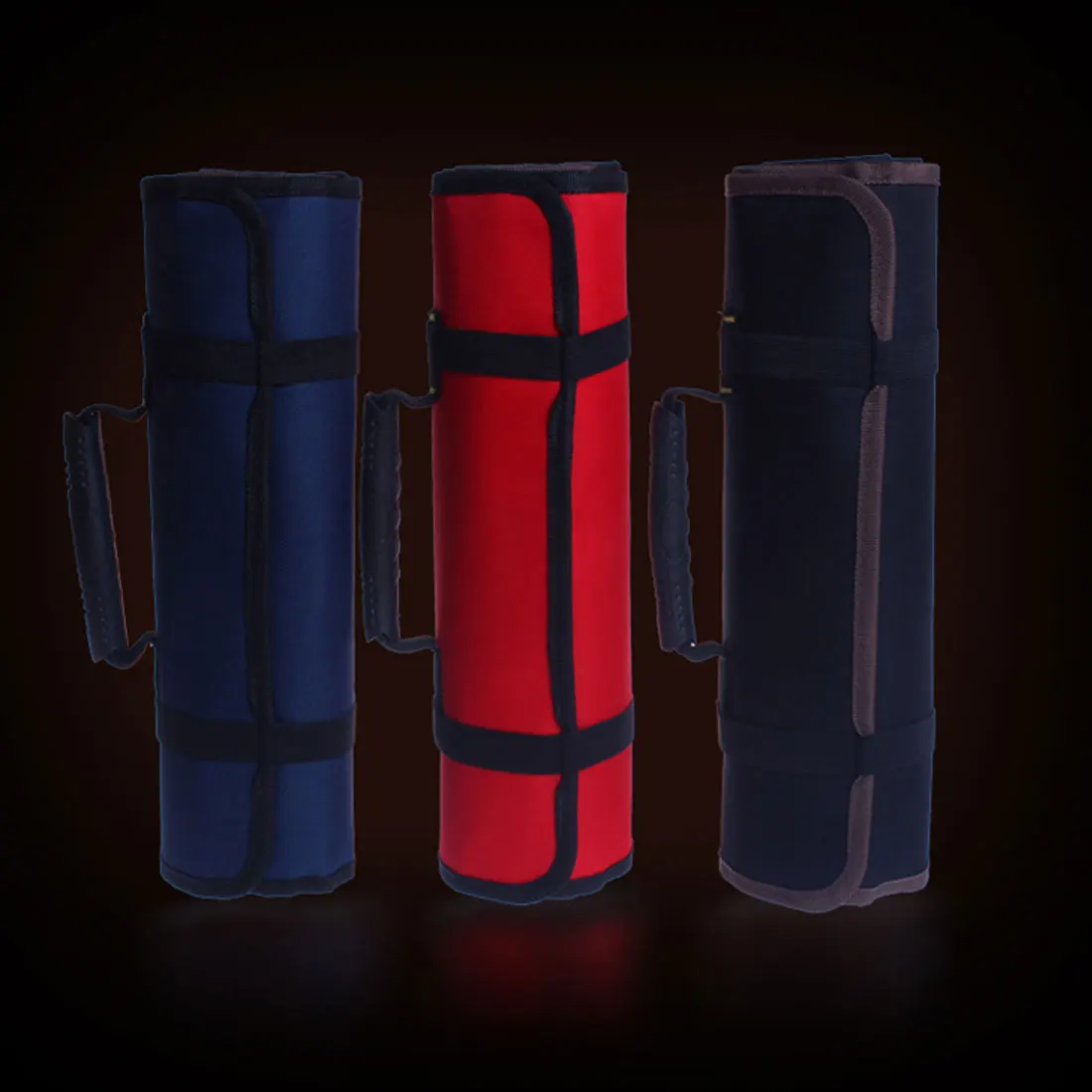 

Multifunction Oxford Canvas Cloth Folding Wrench Bag Tool Rolled Storage Portable Case Organizer Holder Pocket Carrying Handles