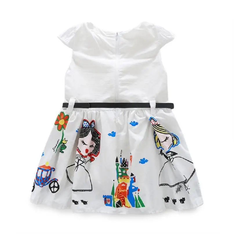 Летнее платье для девочек с героями мультфильмов коллекция 2019 года Одежда милое