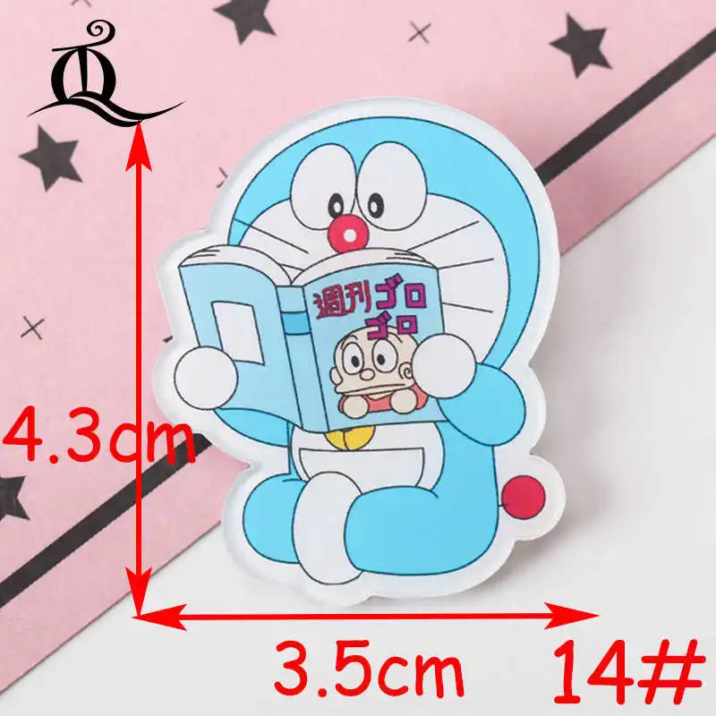 1 шт. микс Doraemon мультфильм одна штука значки на булавке Kawaii значок bacgets на рюкзак значки на одежду акриловые значки Z49 - Цвет: NO14