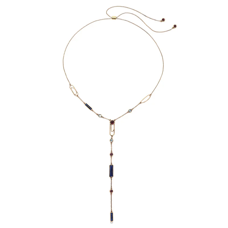 Uer 2019 Новая регулируемая цепочка короткое ожерелье чокер из смолы Y образное с