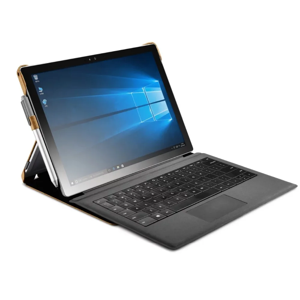 Ретро чехол для планшета Surface Pro 4 12 3 дюймов флип подлинное покрытие роскошный