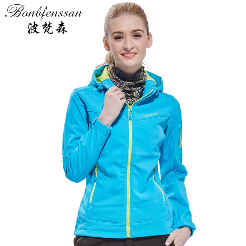 Women Autumn Winter Softshell Fleece Jacket Outdoor Sports Thermal Windbreaker Hiking Camping Fishing Brand Coat 1618B | Спорт и
