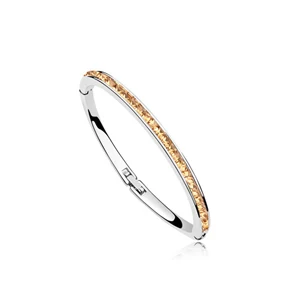 Популярный браслет с кристаллами Swarovski Cristal Кнопка Bijoux прекрасный брелок ювелирные изделия высокого качества - Окраска металла: 7