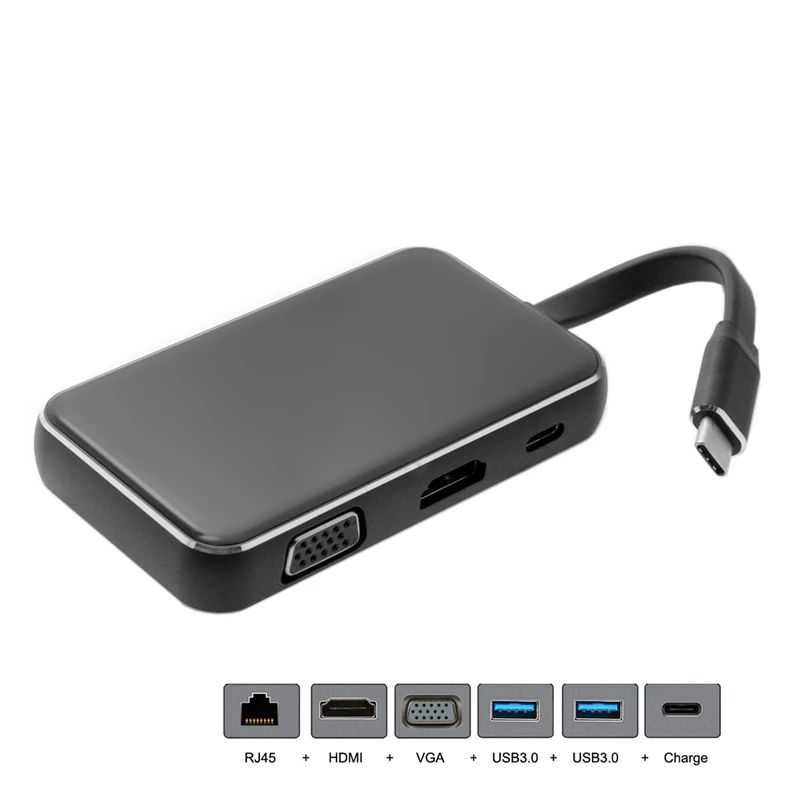 USB C 3 1 type к HDMI и VGA концентратор OTG Ethnernet зарядный адаптер док станции для нового