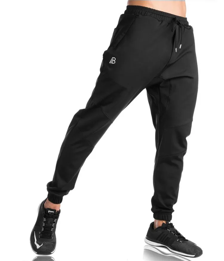 Style 2 Black Спортивные штаны, эластичные штаны для фитнеса, хлопковые мужские штаны для фитнеса, бега, инженеры для тела, для бега, для улицы, слаксы, тренировочные штаны, спортивные штаны - Цвет: Style 2 Black
