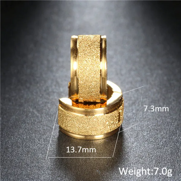60842 ZORCVENS Новинка 316L серьги-кольца из нержавеющей стали для женщин и мужчин CZ камень в стиле панк маленькие серьги ювелирные изделия - Окраска металла: 60842