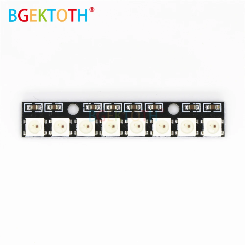 8-канальный WS2812 5050 RGB светодиодный индикатор встроенная полноцветная макетная