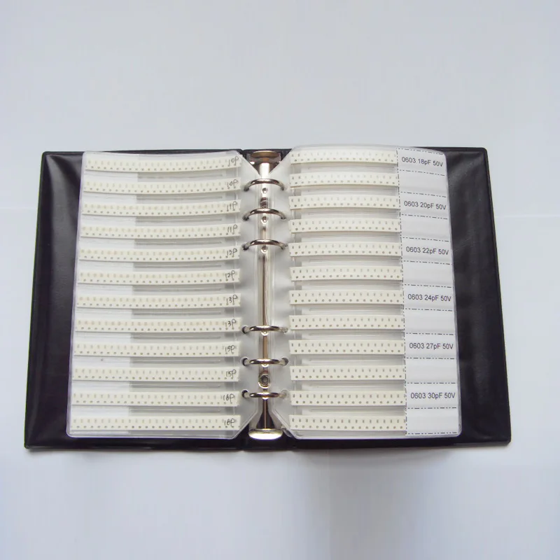 0603 SMD конденсатор книга образцов 90valuesX50pcs = 4500 шт 0.5PF ~ 2 мкФ набор различных