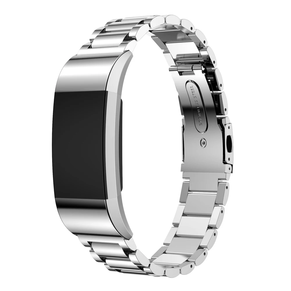 Ремешок для часов Fitbit Charge 2 группы из нержавеющей стали сменный ремешок роскошный