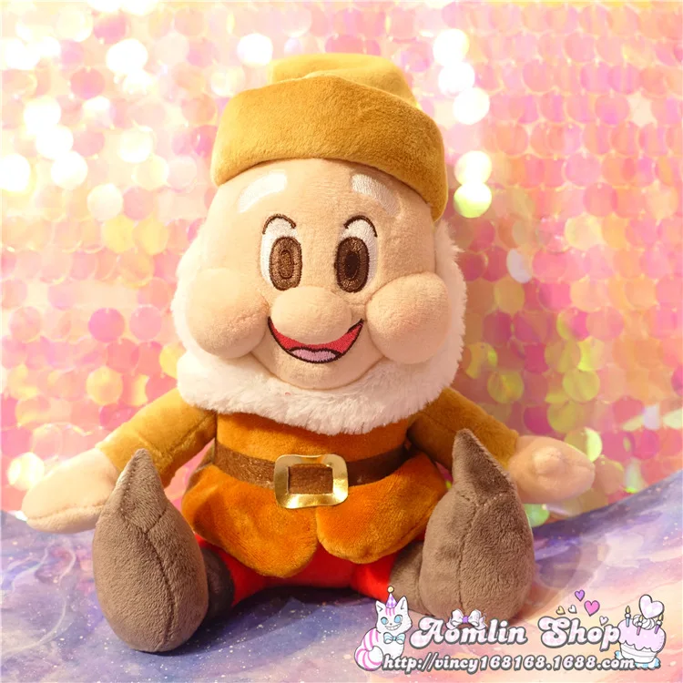 Белоснежка и семь гномов плюшевые куклы 25 см 10 ''счастливый сонный Doc Sneezy Dopey Grumpy Bashful Игрушки для девочек Подарки