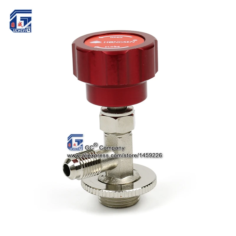 M14 1/4 ''R134a открывалка для бутылок хладагента газовый кран распределительный