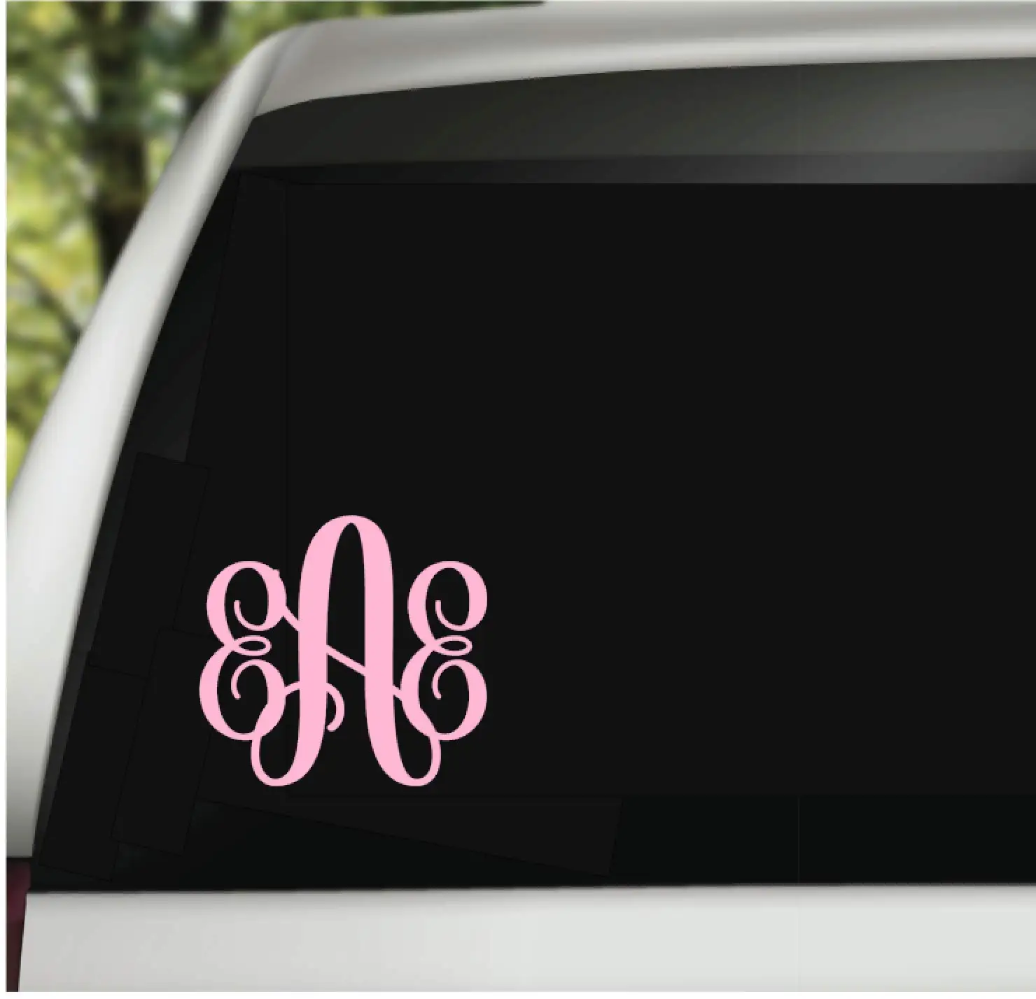 

Custom Monogram Vinyl Decal Sticker - Personalized for Car Windows, Tumblers, Laptops - Choose Color, Size