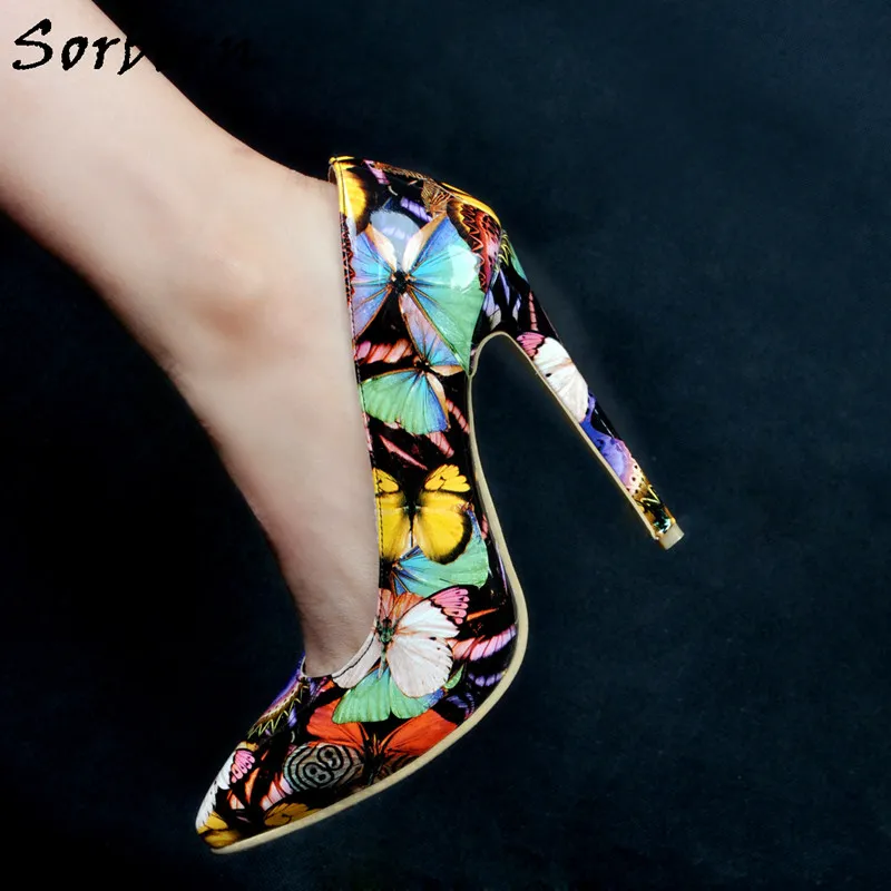 Женские туфли лодочки с острым носком на высоком каблуке|red bottoms|high heels shoes womanhigh heel
