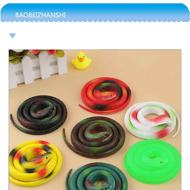 Новая необычная игрушка Моделирование Мягкие змея трюки поддельные змея резиновая змея детская игрушка подарок