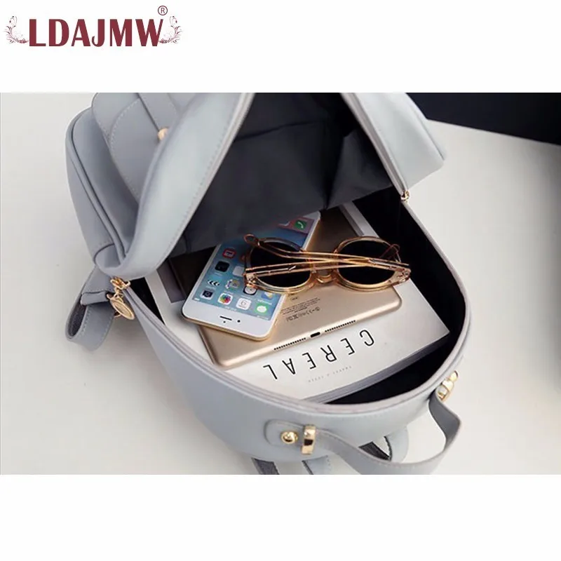 Ldajmw Новое поступление 3 шт./компл. Для женщин рюкзак искусственная кожа подросток