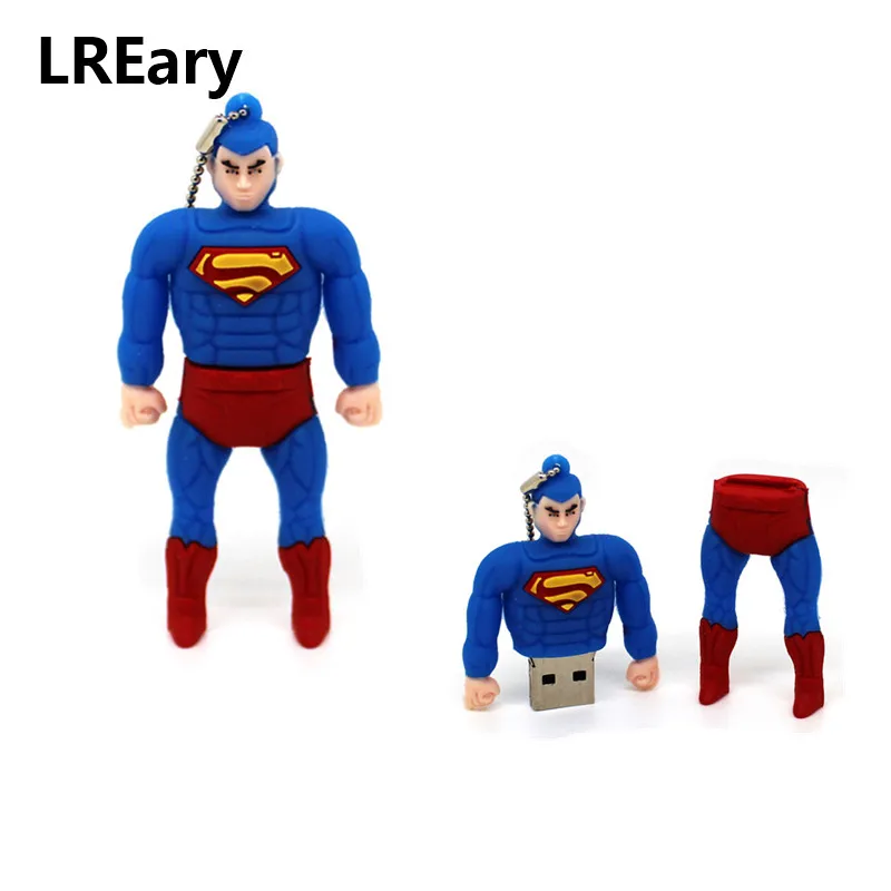 Симпатичные Super hero USB 2,0 Flash Drive Супермен 4 ГБ накопитель 16 ГБ 32 ГБ Халк USB флэш-диск дэдпул карты памяти 8 ГБ ниндзя черепаха