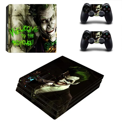 YSP4P-0451 DC Бэтмен PS4 Pro кожи Стикеры наклейка для sony PS4 Игровые приставки 4 Pro Slim консоли и 2 джойстик игровой Стикеры s винил - Цвет: YSP4P-0451