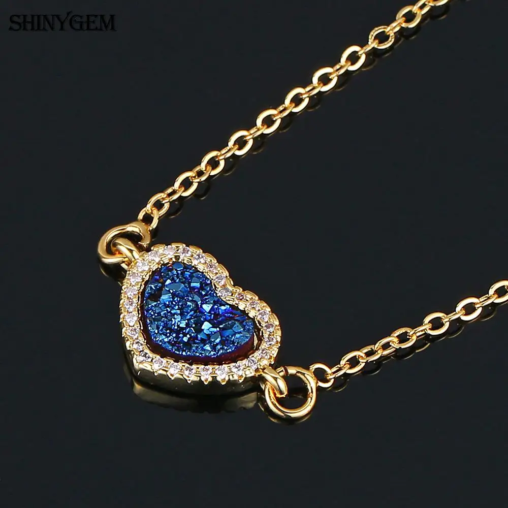 ShinyGem романтическое ожерелье в форме сердца маленькое Элегантное с подвеской