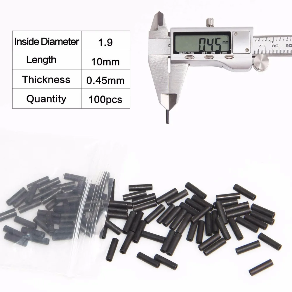 100 шт./пакет один баррель лидер рукава комплект черный оксидированный цвет