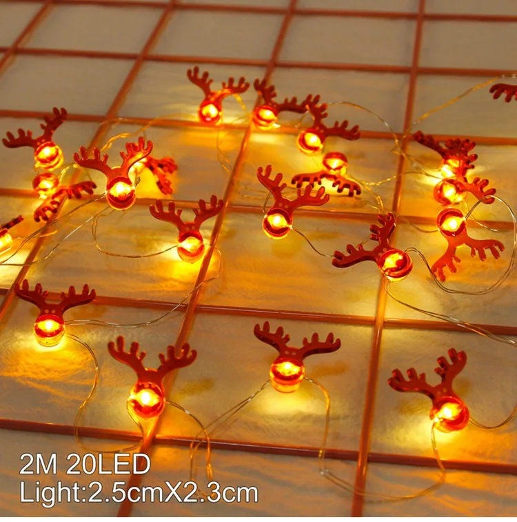 Elk light QIFU рождественские украшения для дома Navidad Рождественская елка огни Рождественские декоративные украшения Рождественский подарок счастливый год - Цвет: Elk light