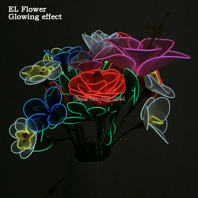 Новый дизайн мигающий светодиодный экран с цветочным принтом розы световой