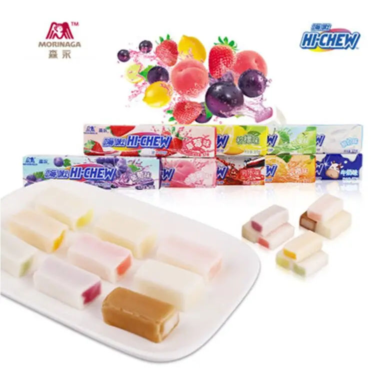 513g HI-CHEW Soft sweets candy Food 9 fruit flavor gift for children 57g*9 pcs snacks |